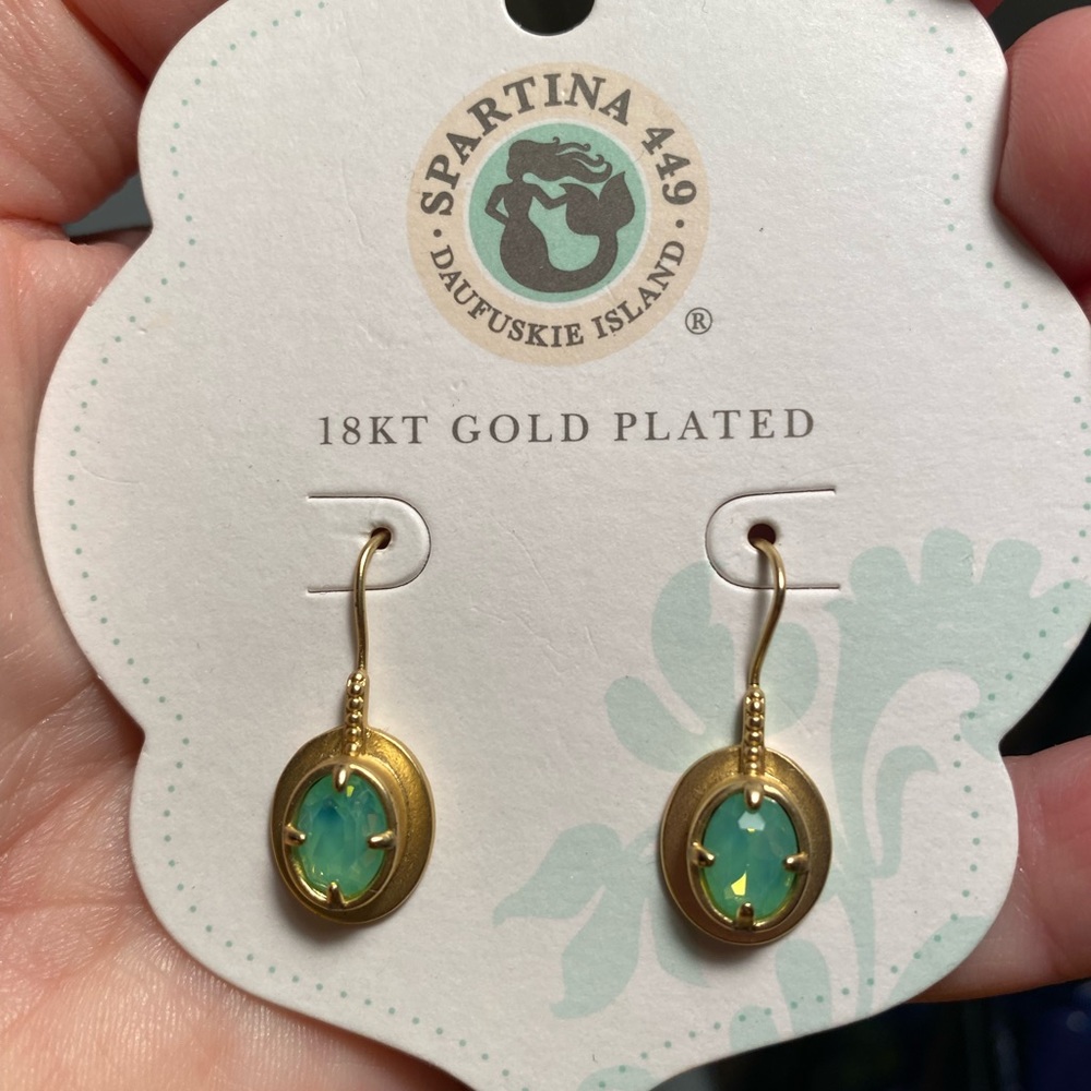 Spartina 449 18kt gold plated
Atlantic Opal Drop Earrings mew - Picture 2 of 3